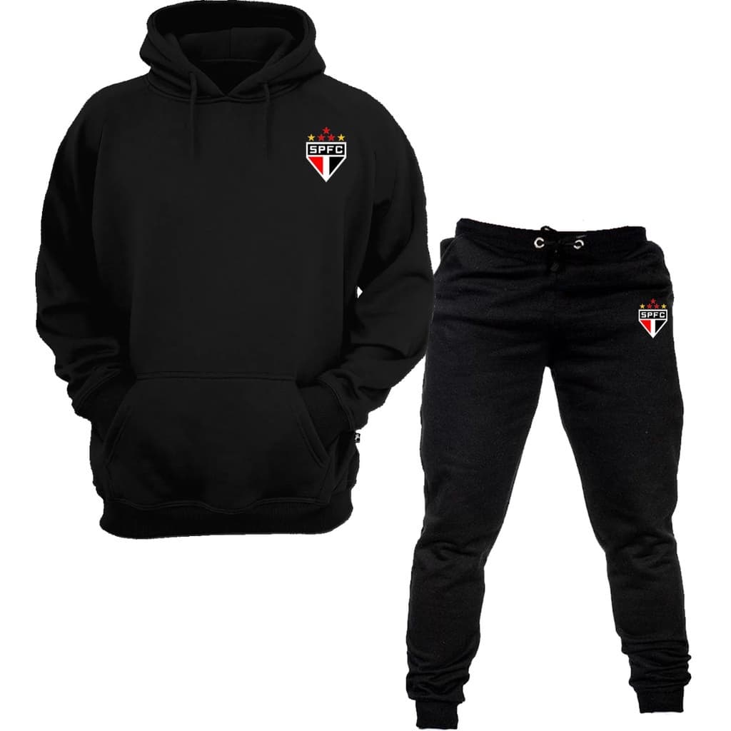 Conjunto moletom masculino e feminino time blusa de frio + calça lançamento