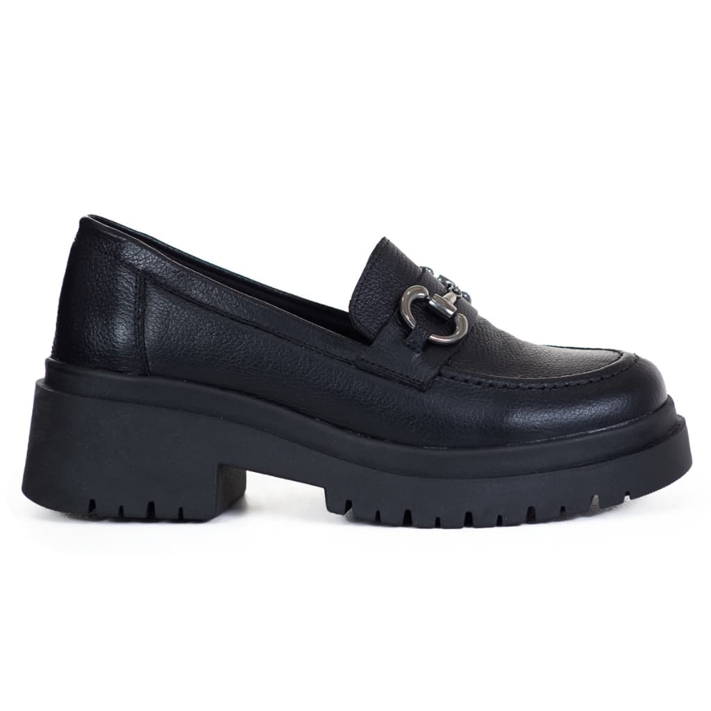 Mocassim Feminino Clássico  Oxford Tratorado Feito Em Couro Legitimo Confortavel Dia a Dia