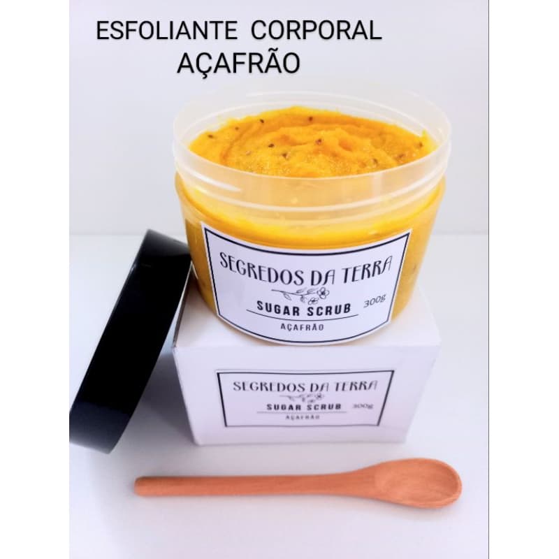Esfoliante, Clareador Corporal 300g, de Açafrão, Scrub Sugar Cream