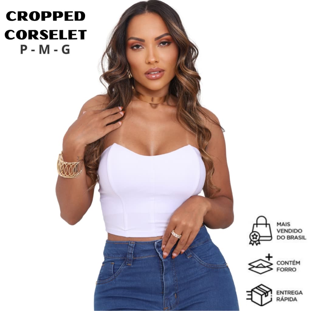 Cropped Corselet Tomara Que Caia Com Bojo Morcego