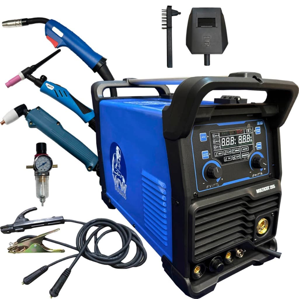 Inversora Solda Multiprocesso Tig Mig Mma Corte Plasma 220v 250A Digital Sinérgica WWSoldas