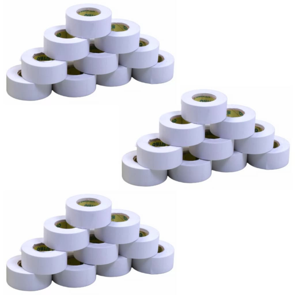 Kit 30 Rolos 24.000 Etiquetas Branca 21x12mm Primus Etiquetadora Fixxar Cis VMP Mx 5500 Pico 1y M14