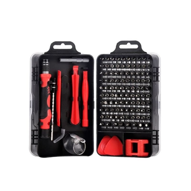 Kit Jogo De Chave De Fenda 115 Em 1, Ponta Phillips imantado