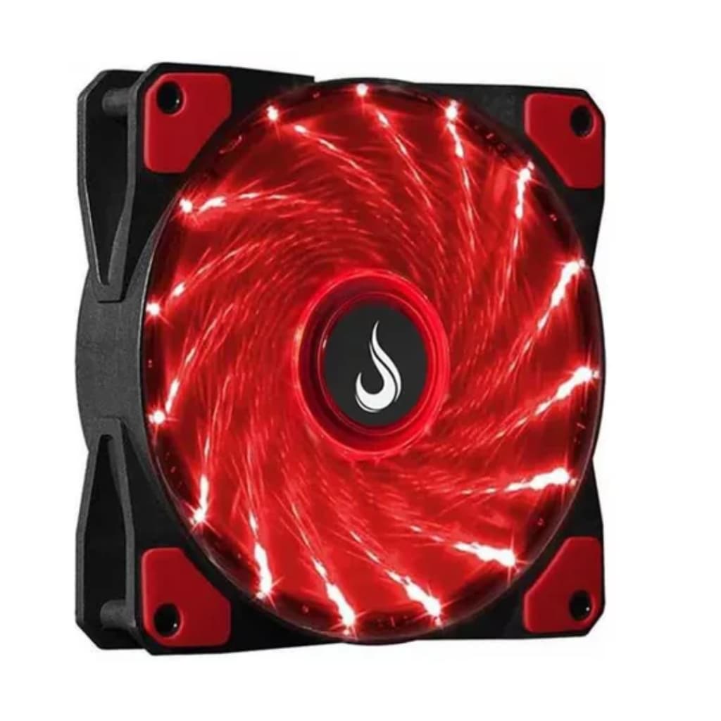 Fan Gamer Rise Mode Wind Led Cooler 120mm Vermelho