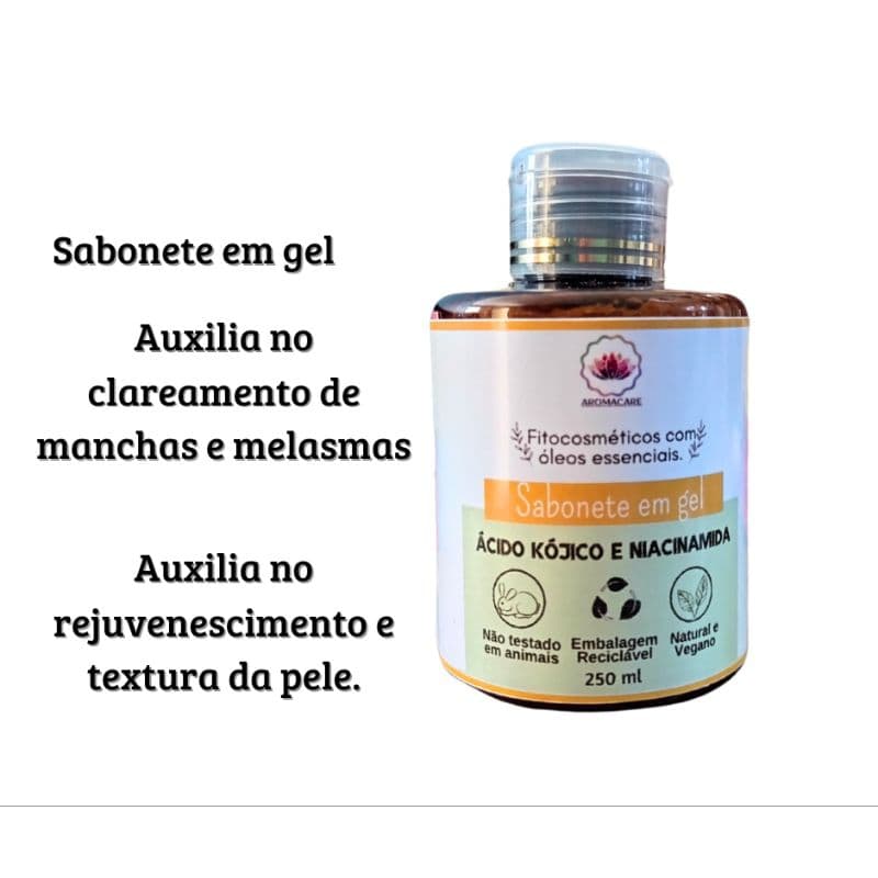Sabonete em gel clareador melasmas e manchas