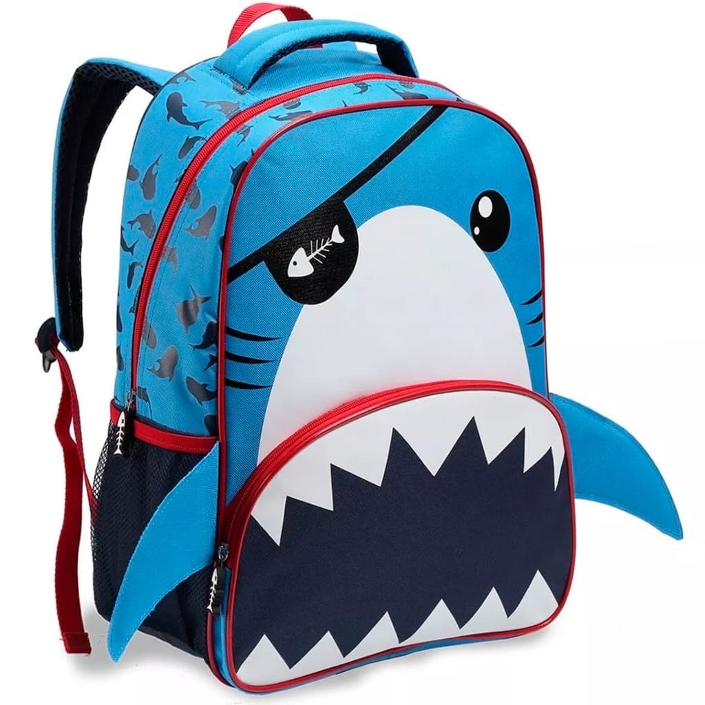 Mochila Costa Grande Infantil Tubarão Nadadeira