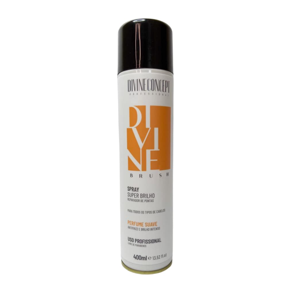Spray Finalizador Pós Escova Super Brilho Divine Brush 400Ml Divine Concept