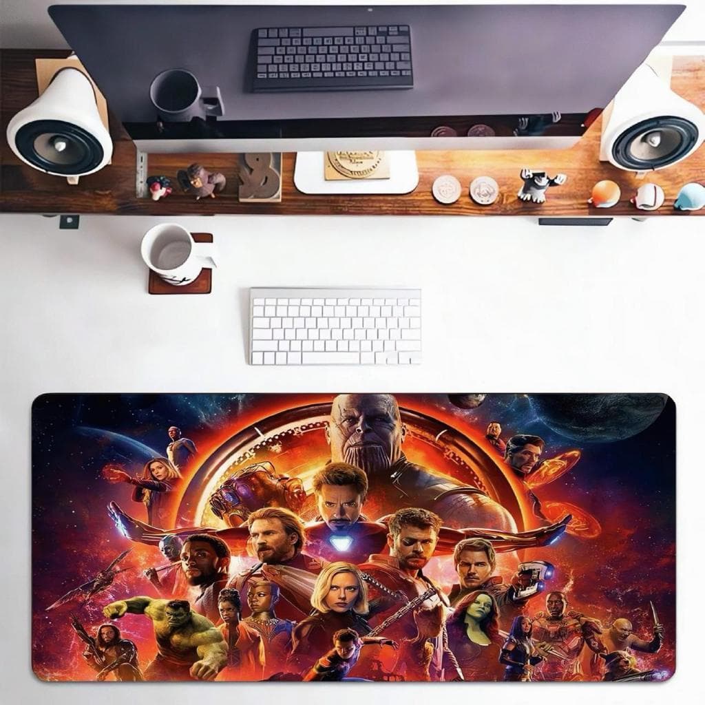 Mouse Pad Gamer 30x70 Base Antiderrapante  Diversos tipos de desenhos e logos Inovação