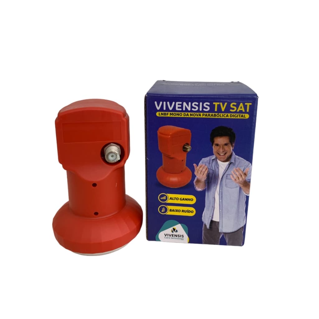 Captador de Sinal Lnbf Mono para Antena Parabólica Universal HD Digital