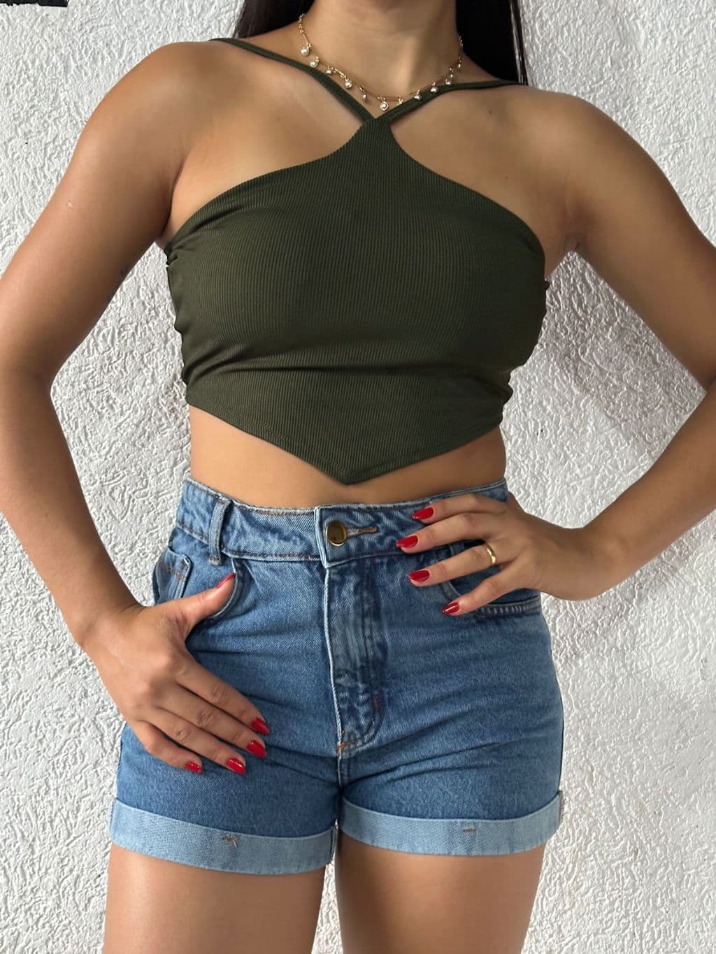 cropped eva top frente unica moda blogueira malha ribana envio imediato