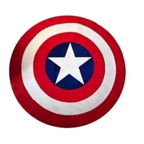 Tapete Capitao america Big pelucia macia 1,10x1,10 Belo Acabamento