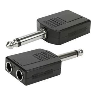 Adaptador Duplicador P10 MONO P/ DOIS P10  MONO Microfone