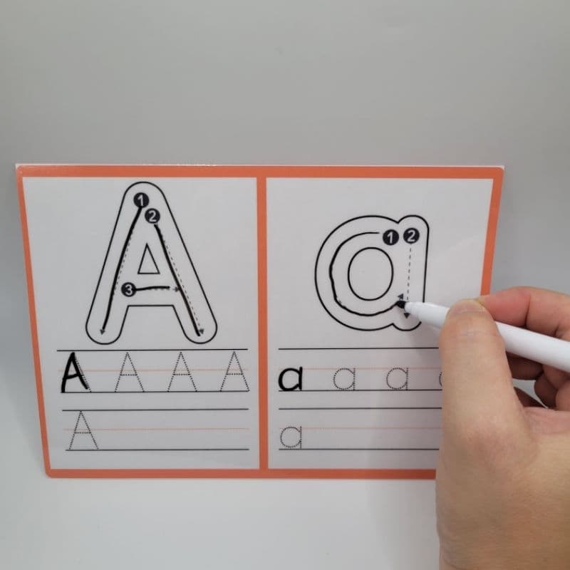 Letras Bastão traçado prancha+caneta