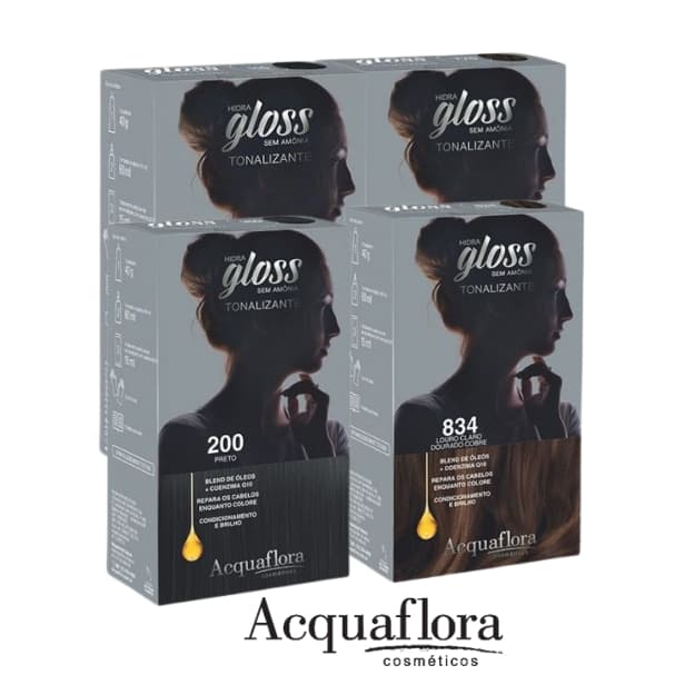 Kit Tonalizante Hidra Gloss Acquaflora
