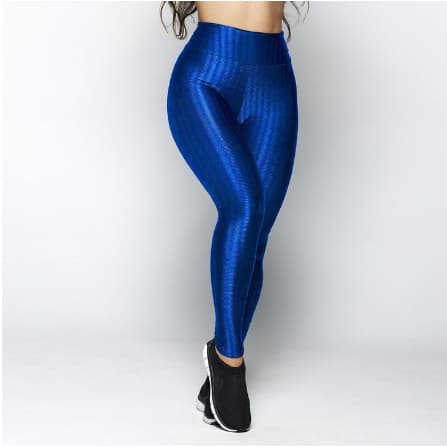 Calça Legging Wolfox Fitness 3D Poliamida Academia Cintura Alta Grossa Dia A Dia Pronta Entrega