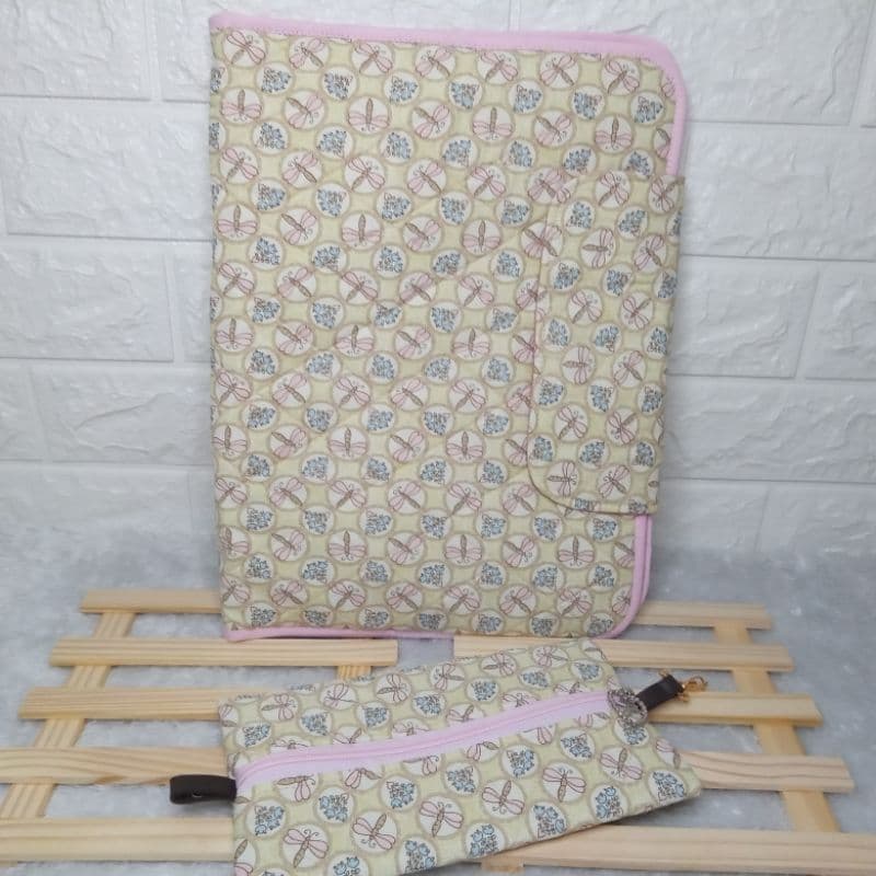 Pasta universitária e estojo organizadora de documentos kit com duas peças pasta professora case pasta multifuncional