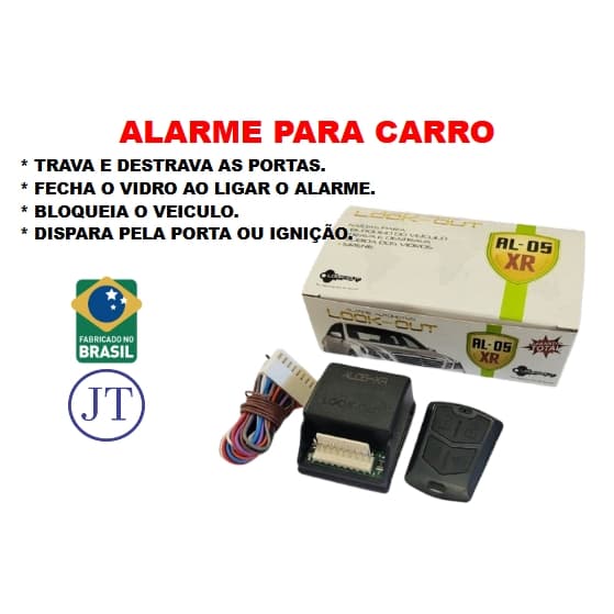 ALARME CARRO UNIVERSAL LOOK OUT AL 05XR COM CONTROLE