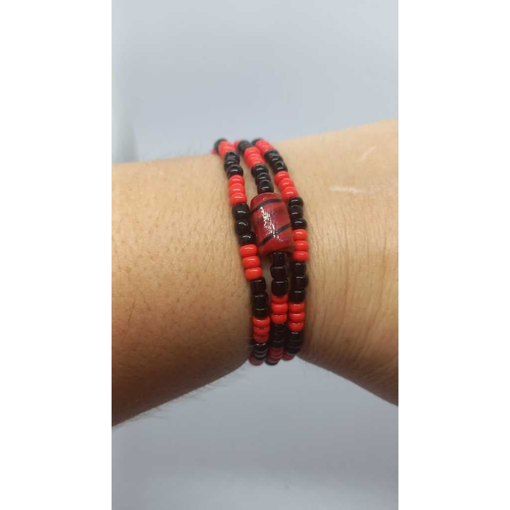 GUIA DE PROTEÇÃO – PULSEIRA – POMBOGIRA MARIA QUITÉRIA – LUXO – FIO DE CONTAS - UMBANDA CANDOMBLÉ ORIXÁ ENTIDADE