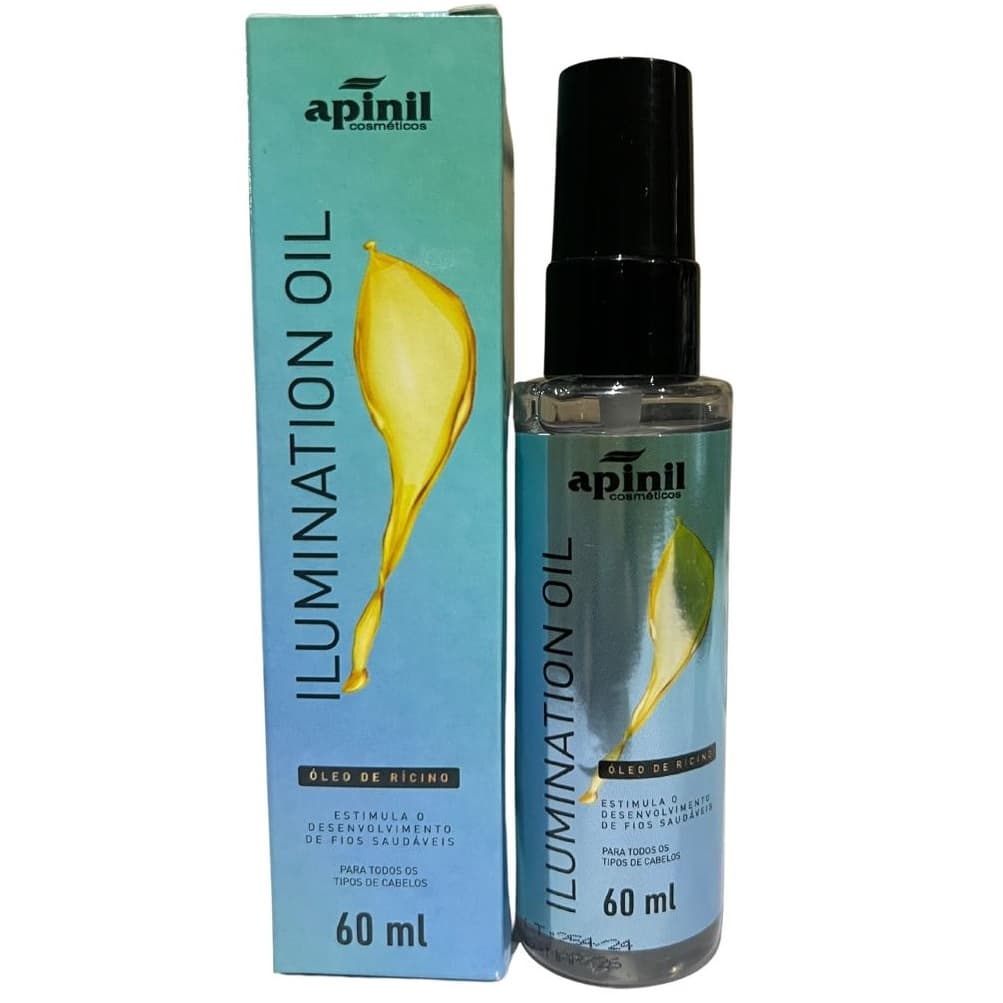 Óleo Capilar de Rícino Fios Saudáveis Ilumination Oil 60ml (reparador de pontas de cabelo)