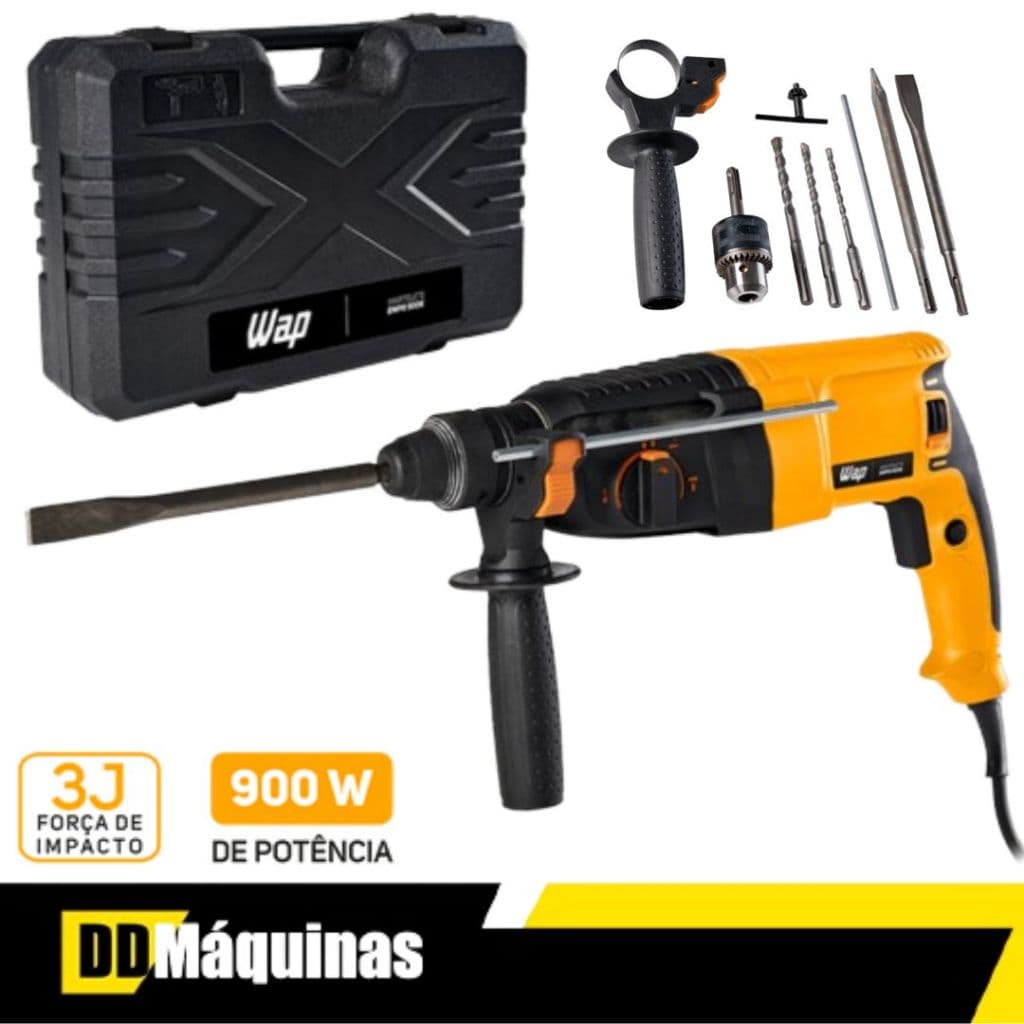 Martelete Combinado 900W EMPR900K 110V Uso Profissional - WAP