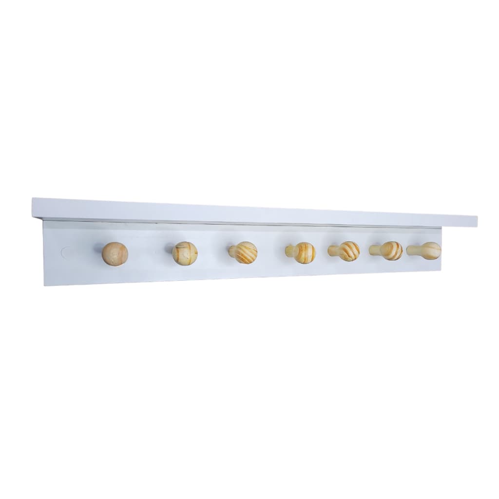 Cabideiro De Parede Organizador Roupas Toalha Bolsas Infantil Bebe Crianças 100% MDF Laminado 20 Kg