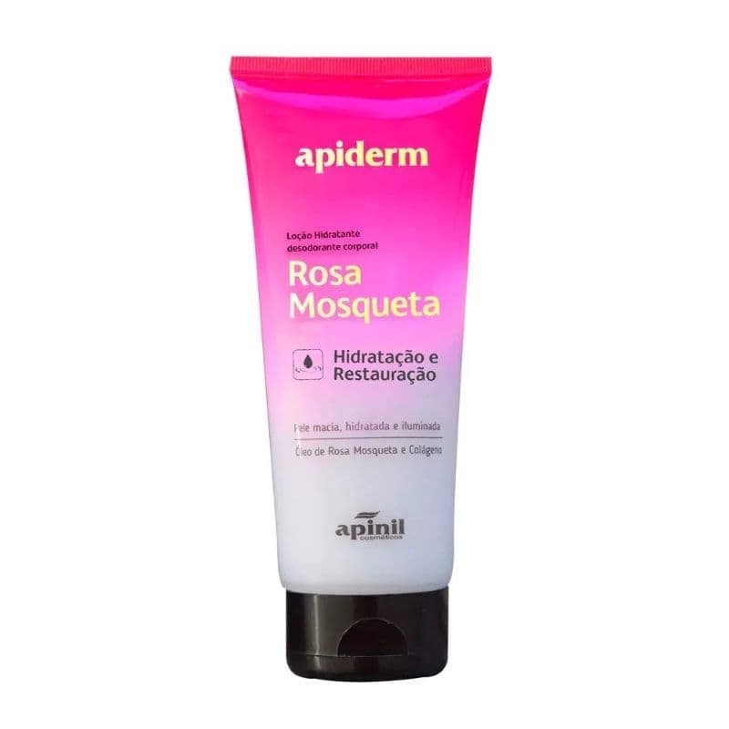 Hidratante Corporal Apiderm ROSA MOSQUETA Hidratação e Restauração 190g Apinil