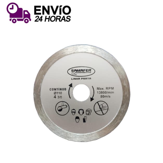 Disco De Corte Liso 4'' 110x20 Corte Refrigerado Profissional Samafer