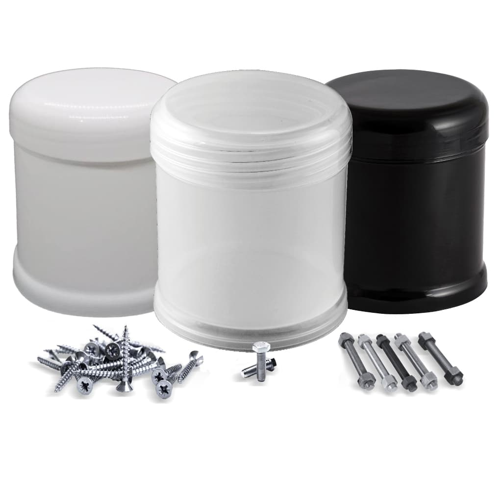 Kit Pote Plástico 350ml 10 Unidades Organizador Para Armazenar Parafusos fixadores ferragens peças pequenas