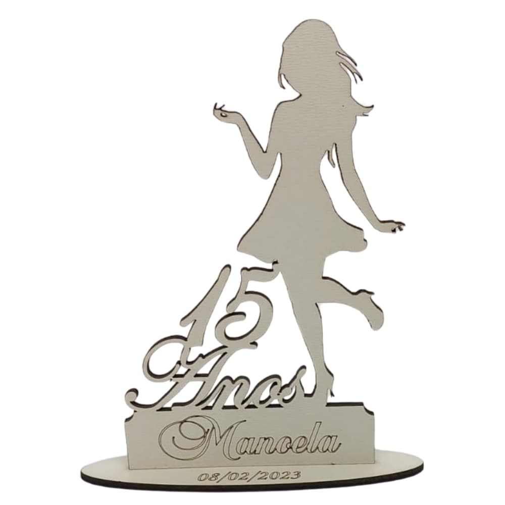 Kit 20 centro de mesa lembrancinha enfeite de mesa aniversário 15 anos debutante enfeite personalizado cor branca