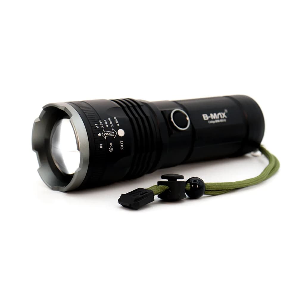 Lanterna Tática Laser Led Super Potente +2000 Metros de Distância Recarregável Profissional BM8516