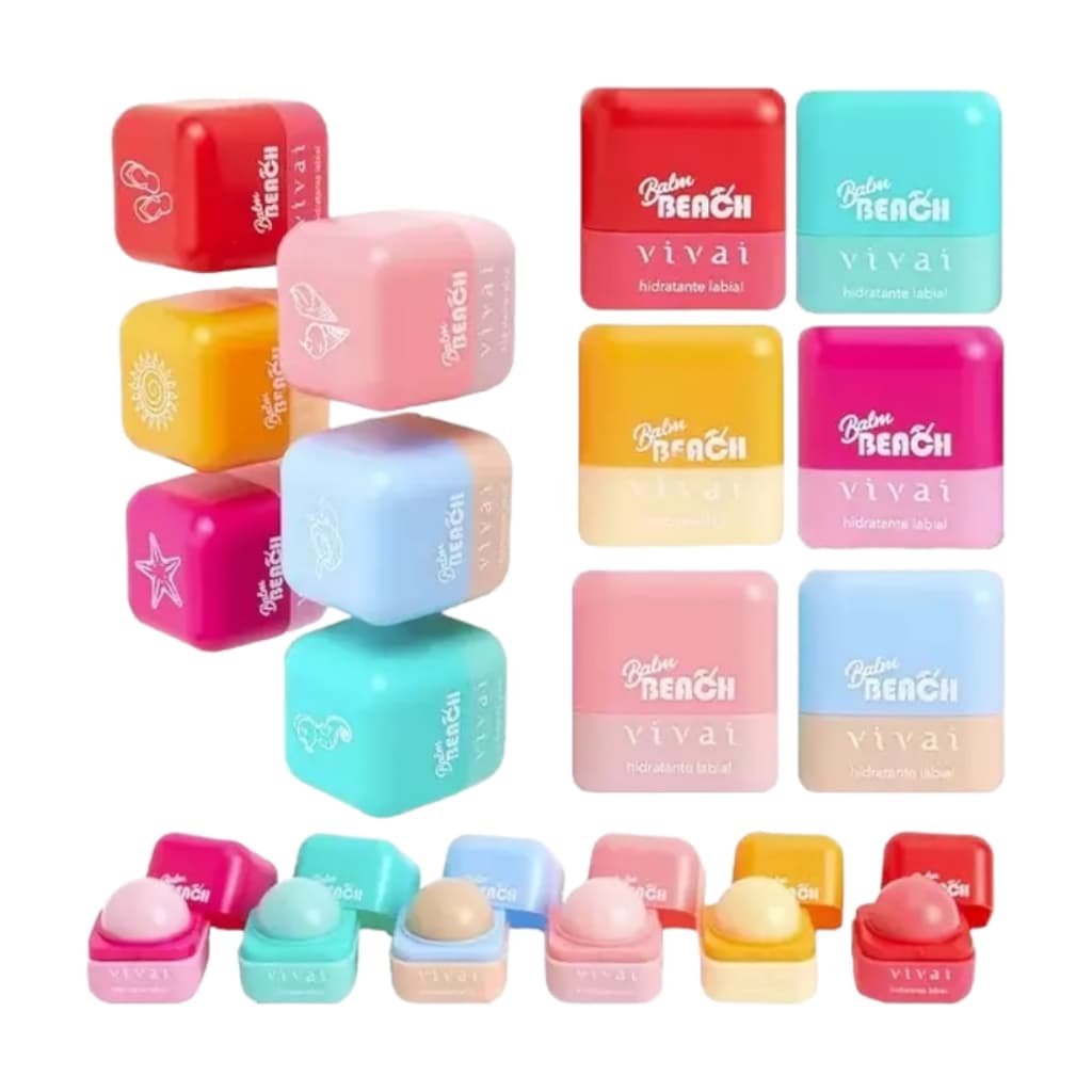 Balm Beach Hidratante Labial Vivai kit C/6 Unid