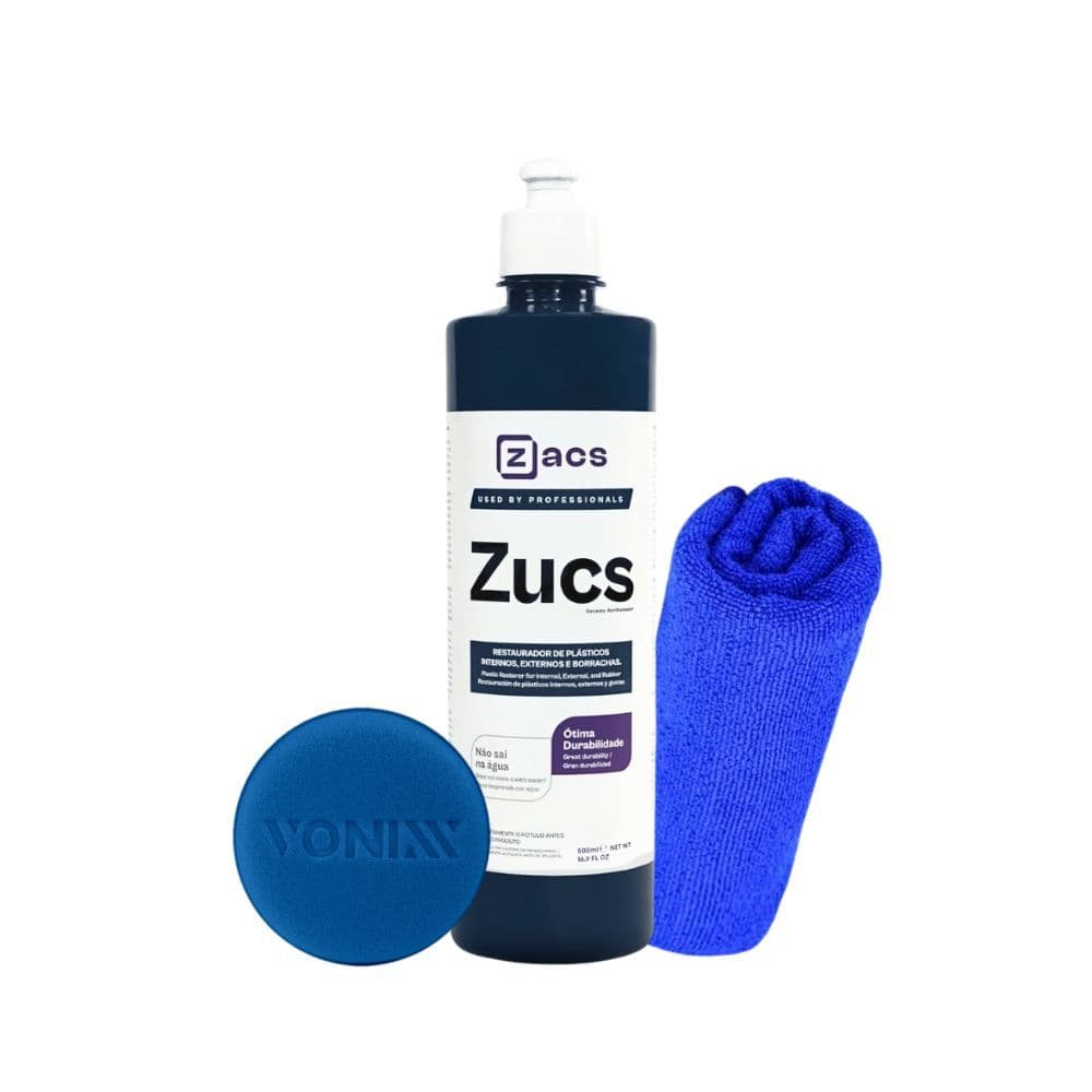 Kit Zucs Zacs Restaurador De Plástico Interno Externo Zacs Vonixx 500ml