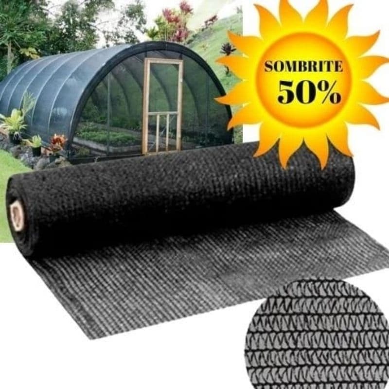 TELA SOMBRITE 50% PROTEÇÃO SOMBREAMENTO 1.50m x 30m