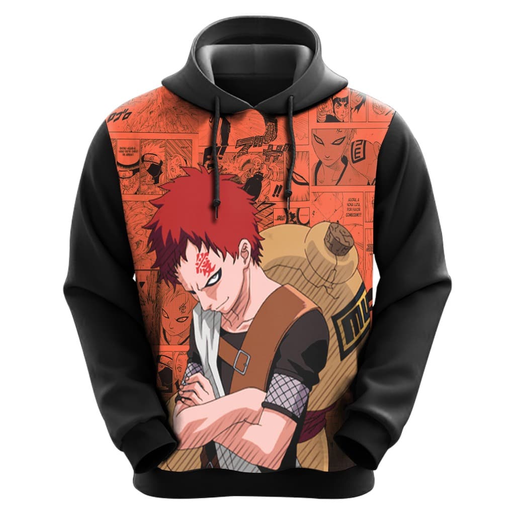 Blusa moletom infantil anime gaara areia promoção