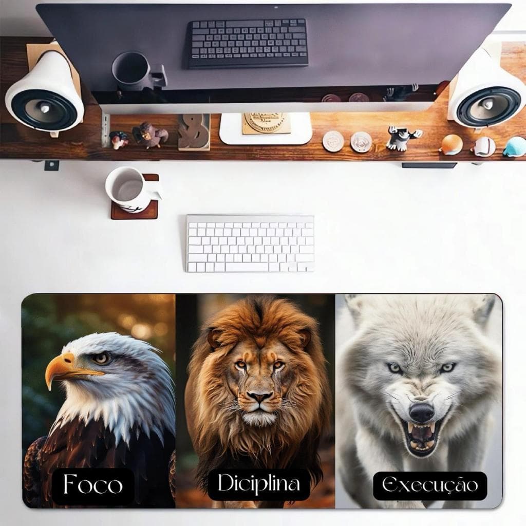 Mouse Pad Gamer Escritorio Personalizados Mousepad 30X70cm Diversas estampas com base anti-derrapante
