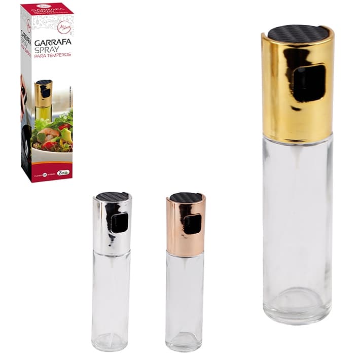 Spray Borrifador de Azeite e Vinagre de Vidro 100ml - Aplicação Precisa e Elegante