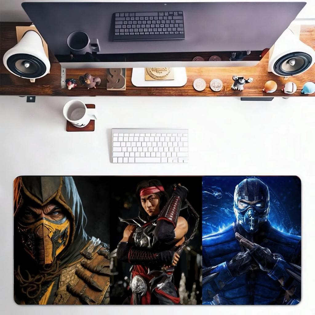 MousePad Gamer Profissional 30x70 Alta Qualidade Com Base Antederrapante Bordas Costuradas MousePad Personalizado