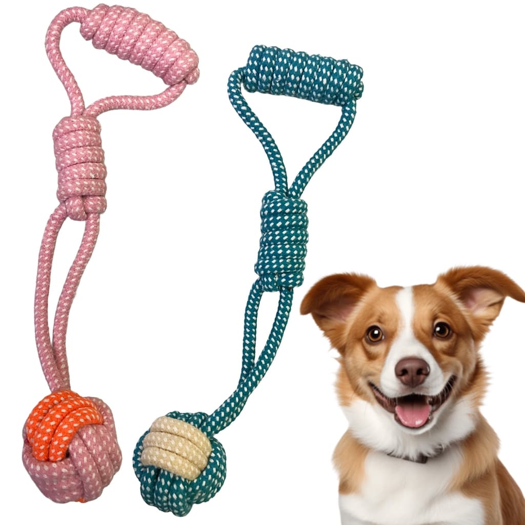 Brinquedo Corda Resistente Para Cachorro Mordedor Puxador Pet Brincadeira Exercício LR-0238