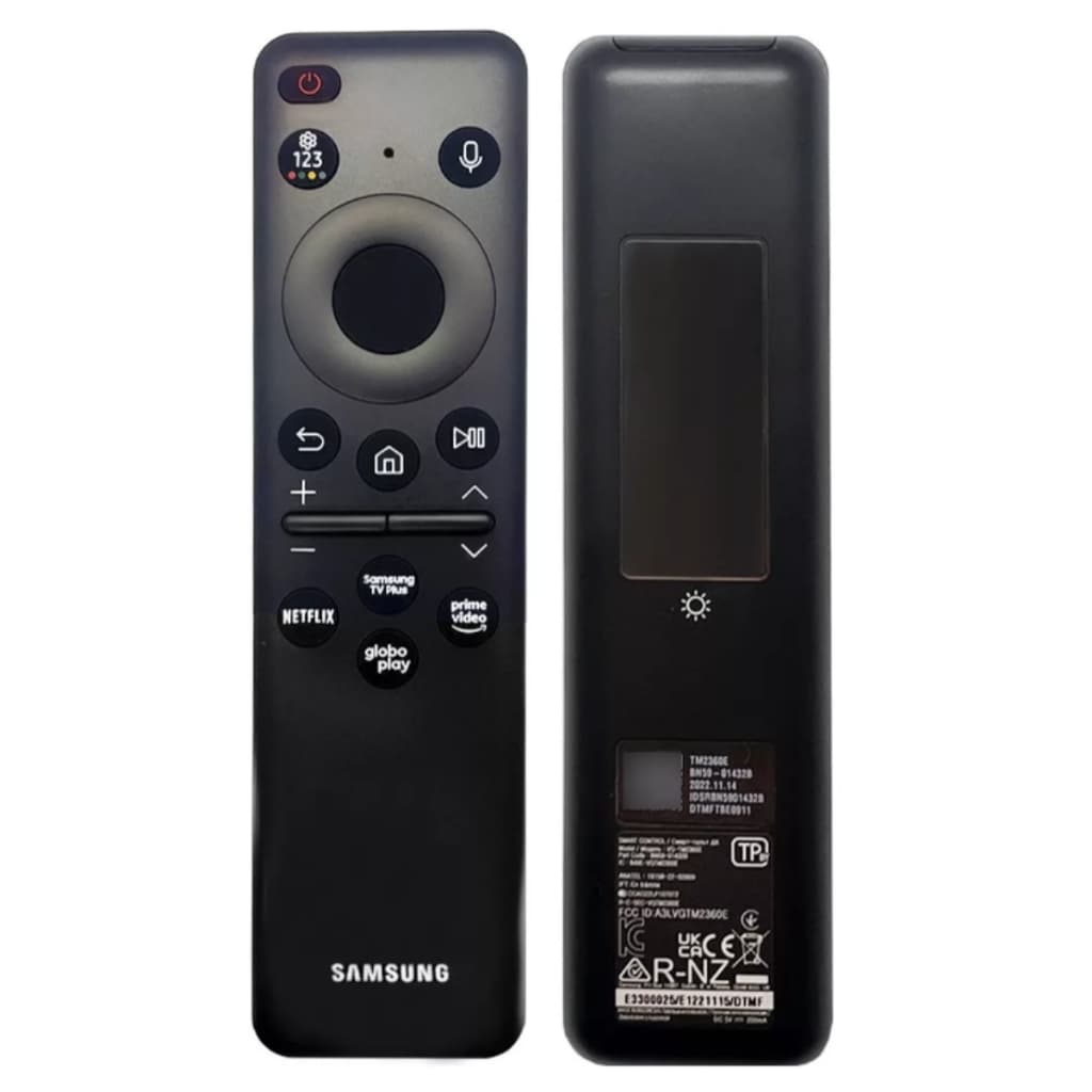 Controle Original Remoto Samsung Solar Bu8000 carregamento solar e USB-C modelo UN85BU8000GXZD
