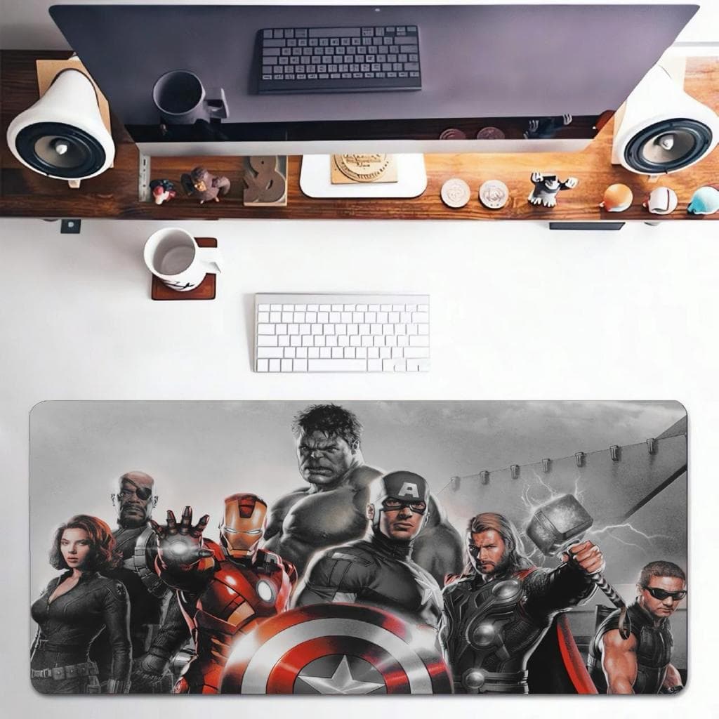 MousePad Gamer Profissional Personalizado Com Diversos Temas De Jogos Series e Filmes Com Base AntiDerrapante e Borda Costurada