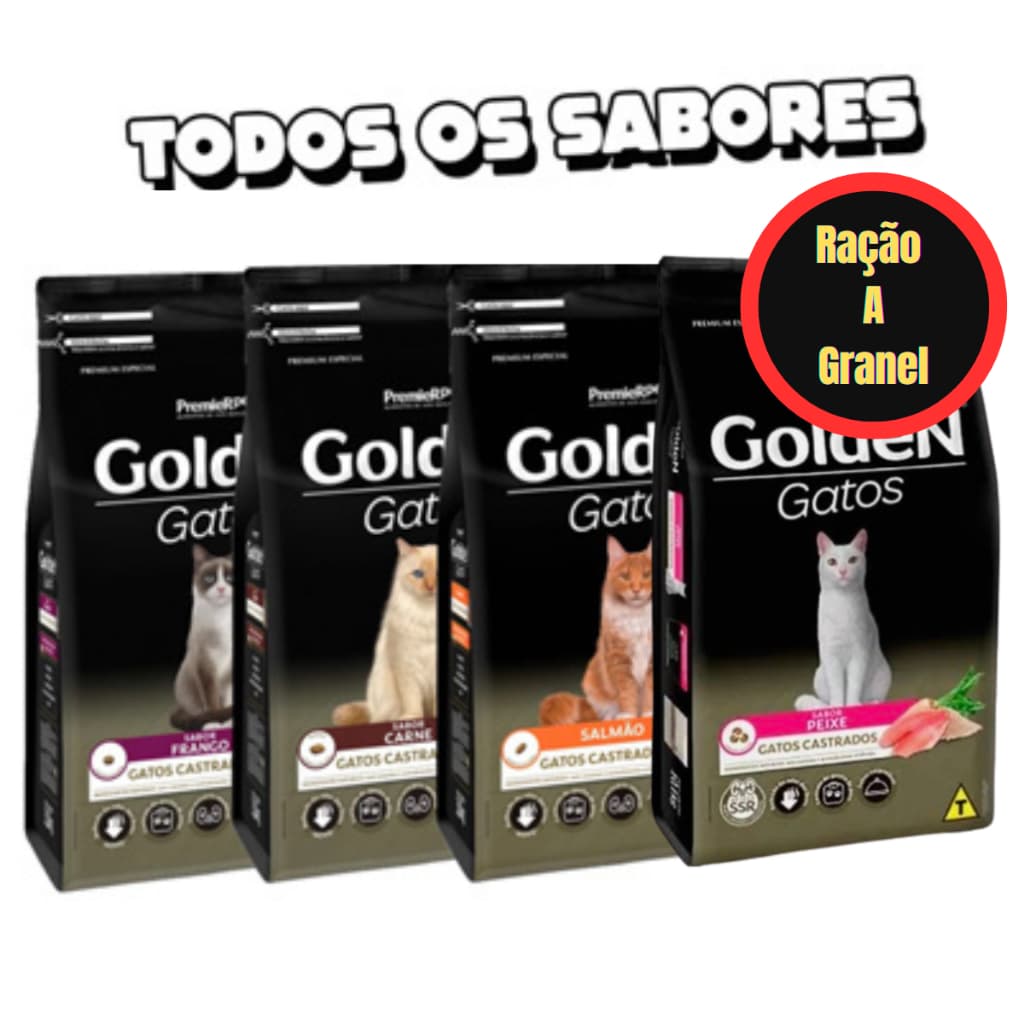 Ração Para Gato Premier Pet Golden 1Kg - Ração Gato Castrados