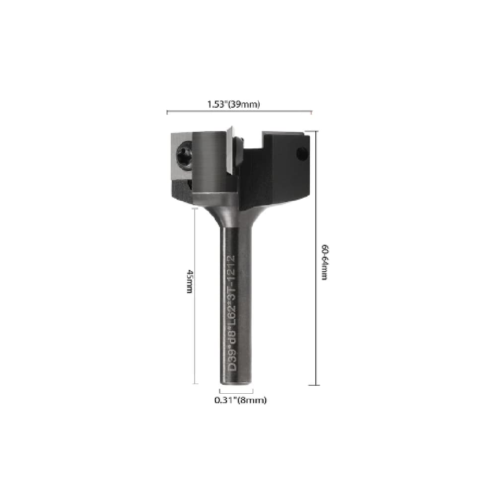 Fresa Desbaste Haste 8mm Com 39mm Diâmetro Aplainar Madeira