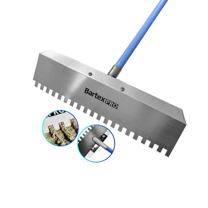 Rodo Dentado Desempenadeira 40 Cm Novo Modelo 15MM - Bartex
