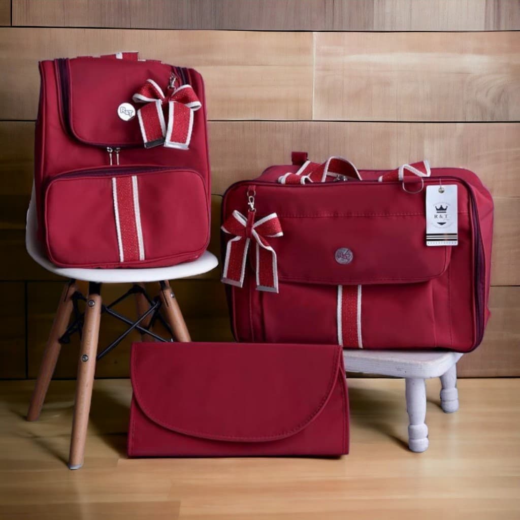 Kit Bolsas Maternidade Mala e Bolsa Bebê Alça Regulável Envio Imediato