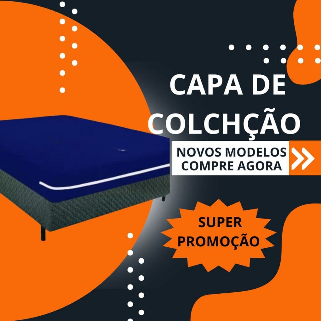 Capa P/Colchão Solteiro Poliéster com Zíper