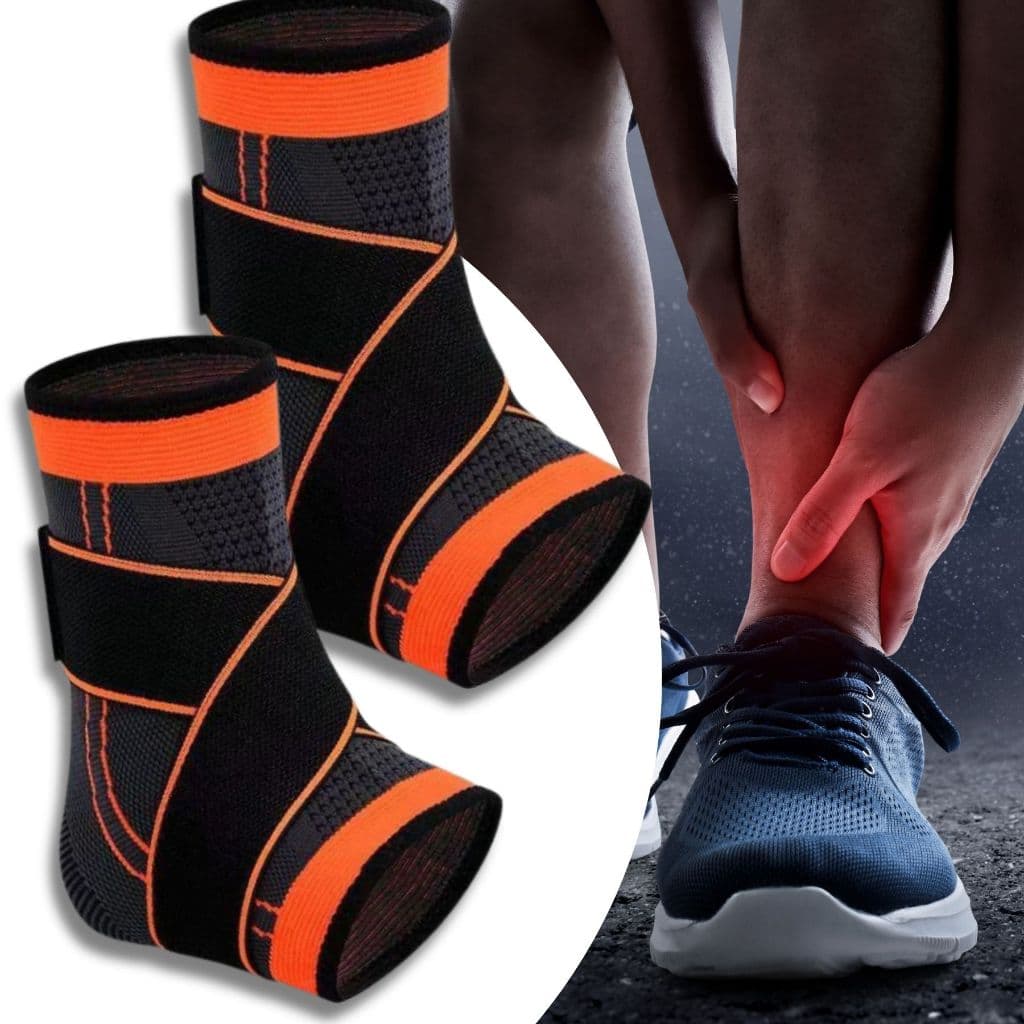 Tornozeleira Estabilizador de Tornozelo Esportiva Elástica Ortopedica Compressão Ajustavel Futebol, Musculação, Corrida, Caminhada, Cross Fit