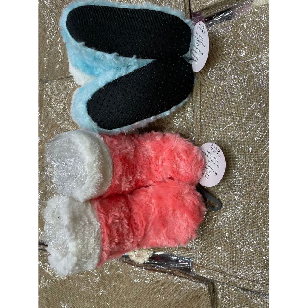 Pares de Pantufa Quente Confortável Peluciada Fofa Menino Menina Inverno