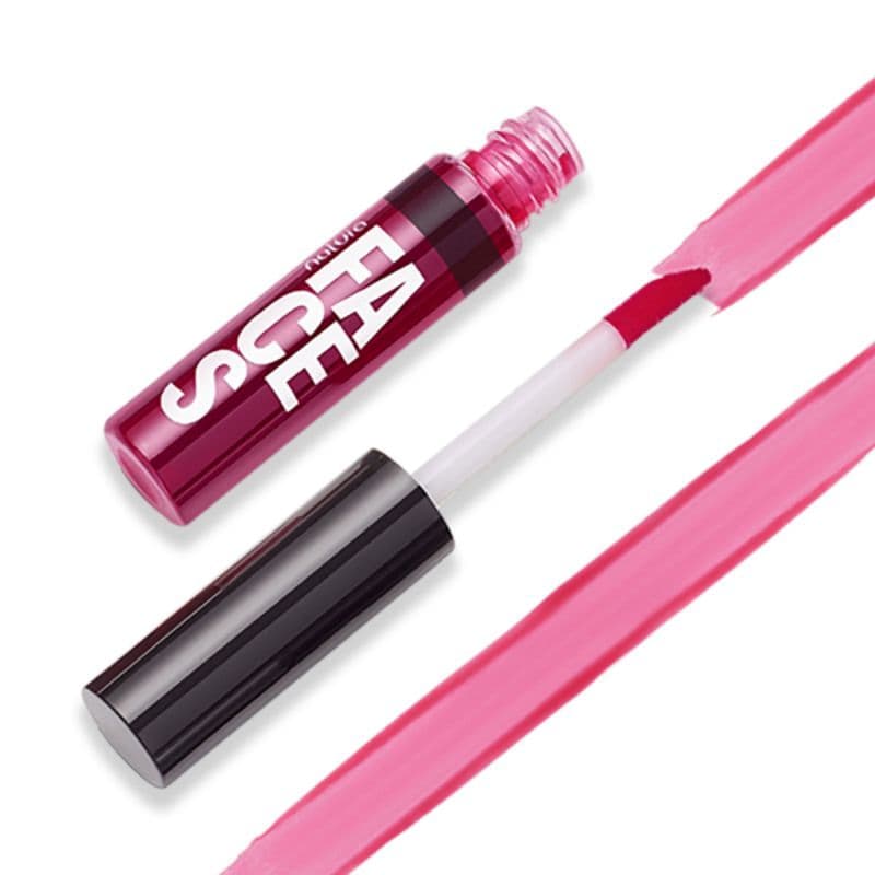 Batom Líquido Lip Tint 2 em 1 Faces Natura 3,9 ml - Cintilante on ou Pink Play ou Vermelho Start ou Roxo Go