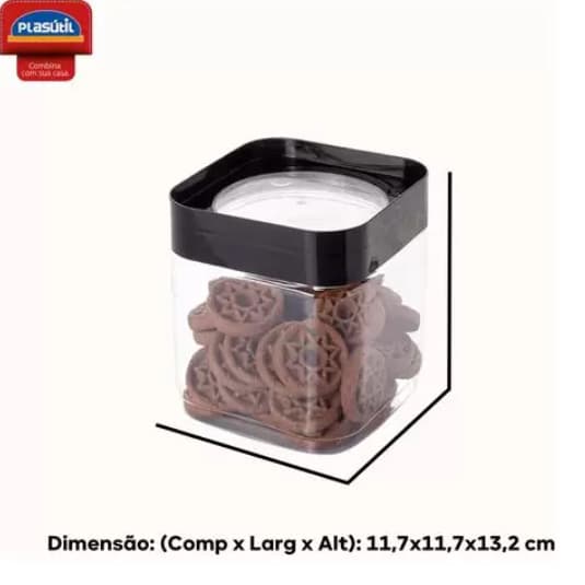 Pote Plug Quadrado 1,28 L Plasútil