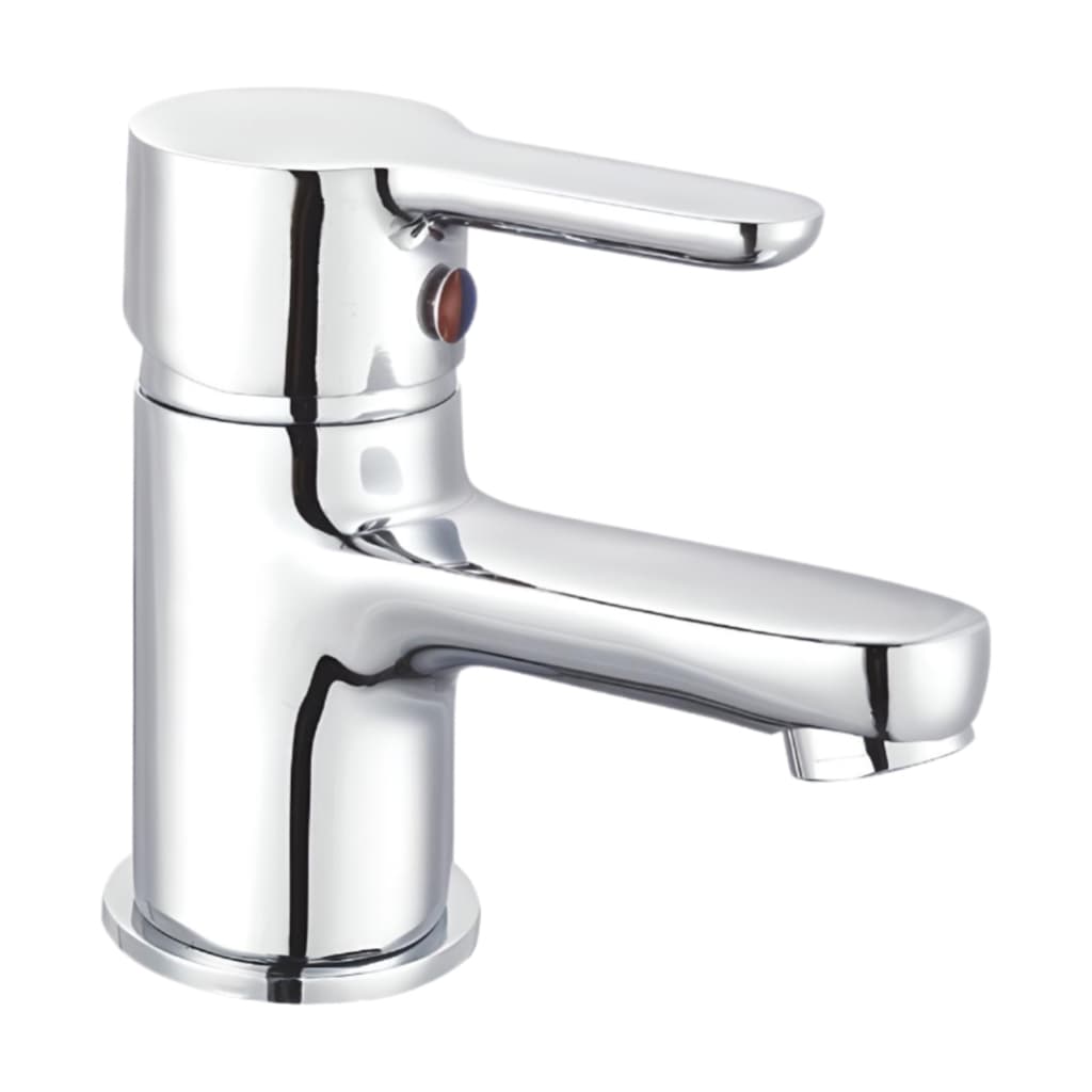 Torneira para Banheiro ou Lavabo Bica Baixa Metal Cromada Brilhante Monocomando